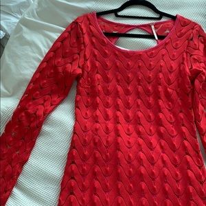 Pink Free People long sleeve dress